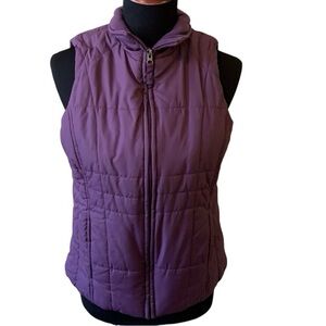 Athletic Works Deep Purple Puffer Vest Women’s Size Small